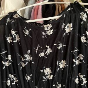 Cold Shoulder Black Mini Dress